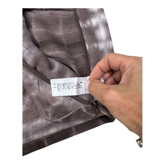 Zara Brown Patterned Wide-Leg Pants NWT size M - Picture 13 of 14